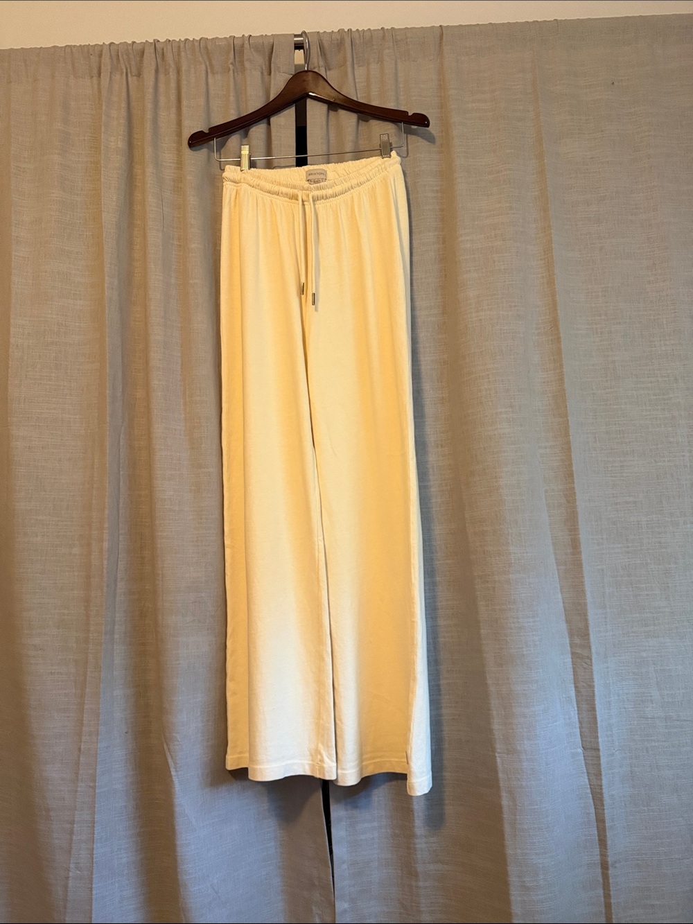 Brixton Pale Yellow Elastic Waist Knit Pants
